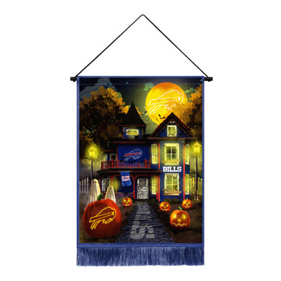 Tapisserie d'Halloween à DEL NFL Buffalo Bills | 24 x 18 po