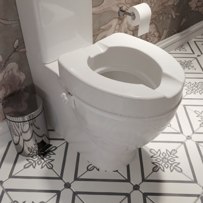 Raised toilet seat
