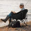 Chaise chauffante pliante portative, chaise de camping chauffée surdimensionnée, chaises longues de patio avec 3 niveaux de chaleur