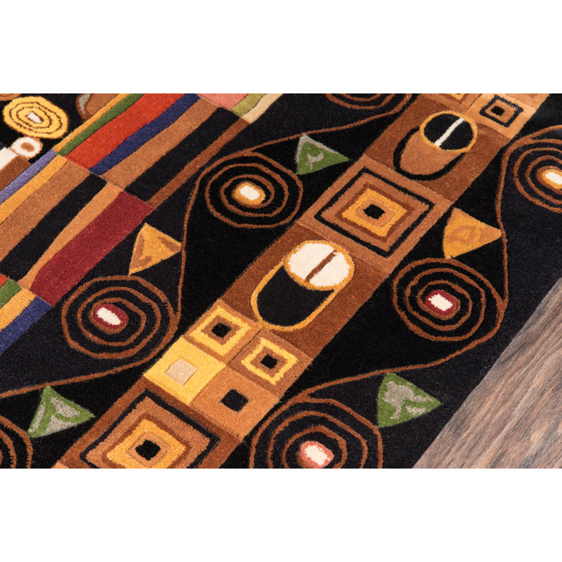 Heliana Wool Abstract Indoor Rug, Rectangle 3'6" x 5'6"