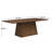 Declan 7-Piece Dining Table Set With Upholstered Chairs & Rattan Backs-122270740