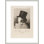 Francisco Goya y Lucientes Pintor (Francisco Goya y Lucientes painter) par Francisco de Goya, impression giclée encadrée