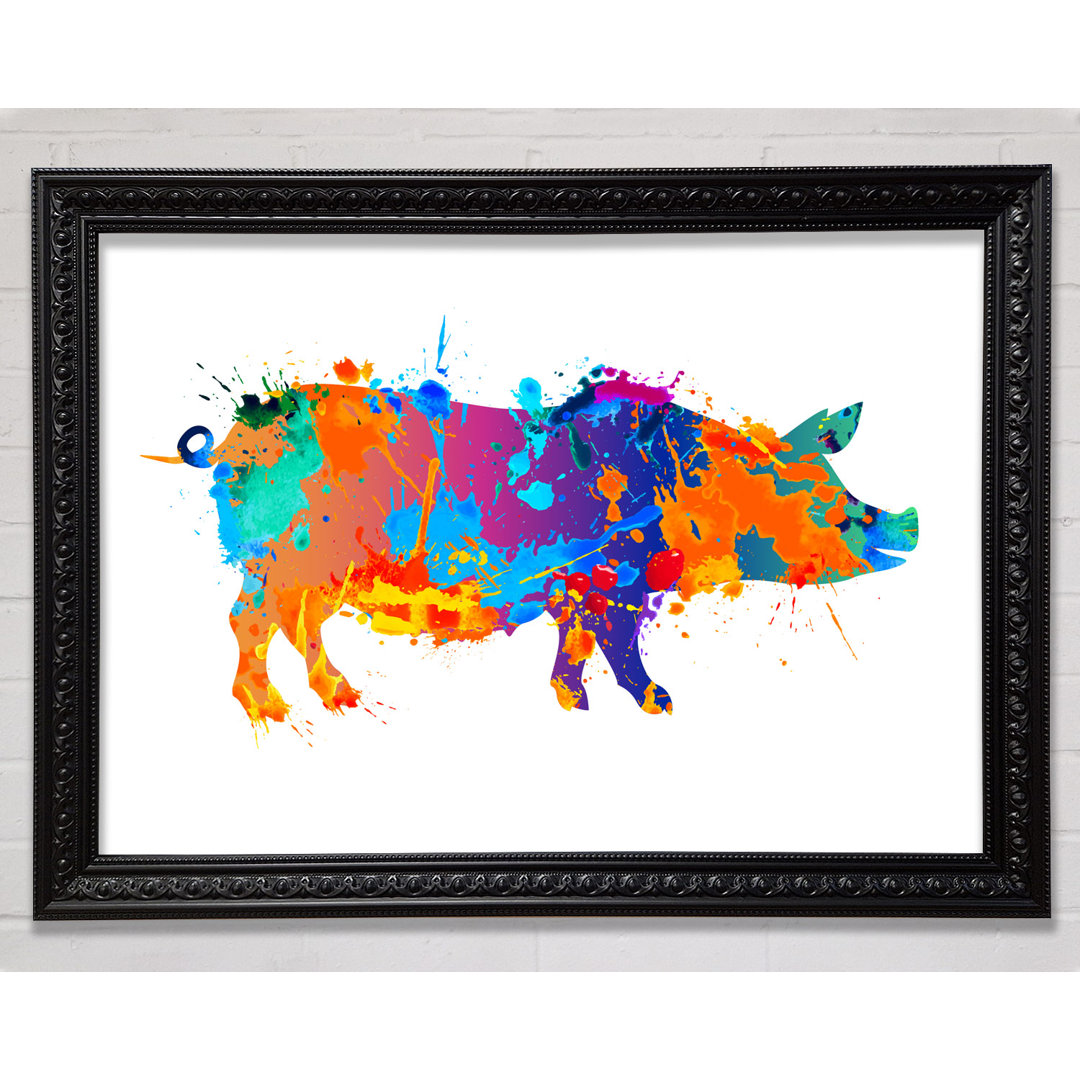 Colour Splash Pig - Druck