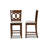 Upholstered Counter Stool with Solid Wood Frame