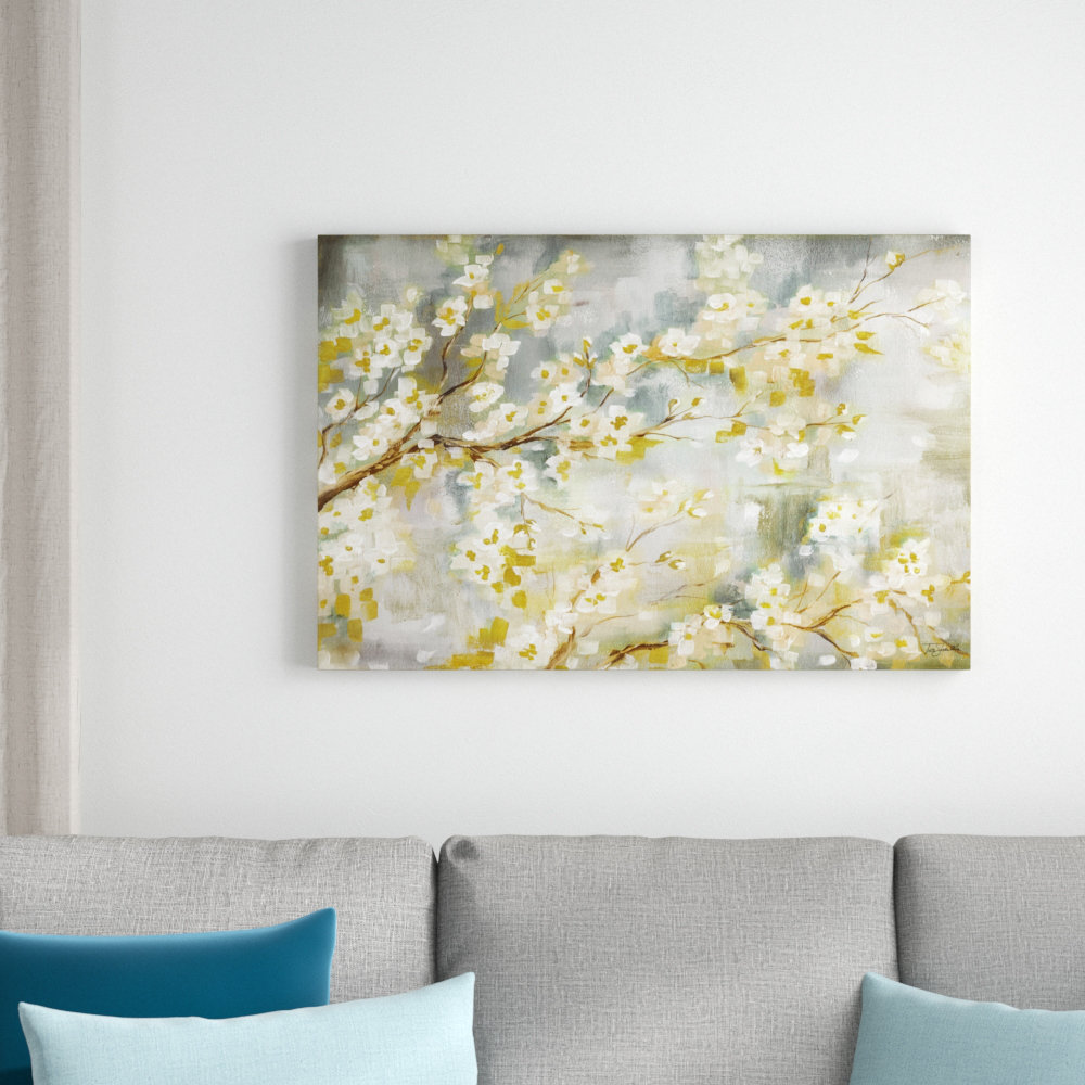 Cherry Blossoms by Tre Sorelle Studios - Wrapped Canvas Print