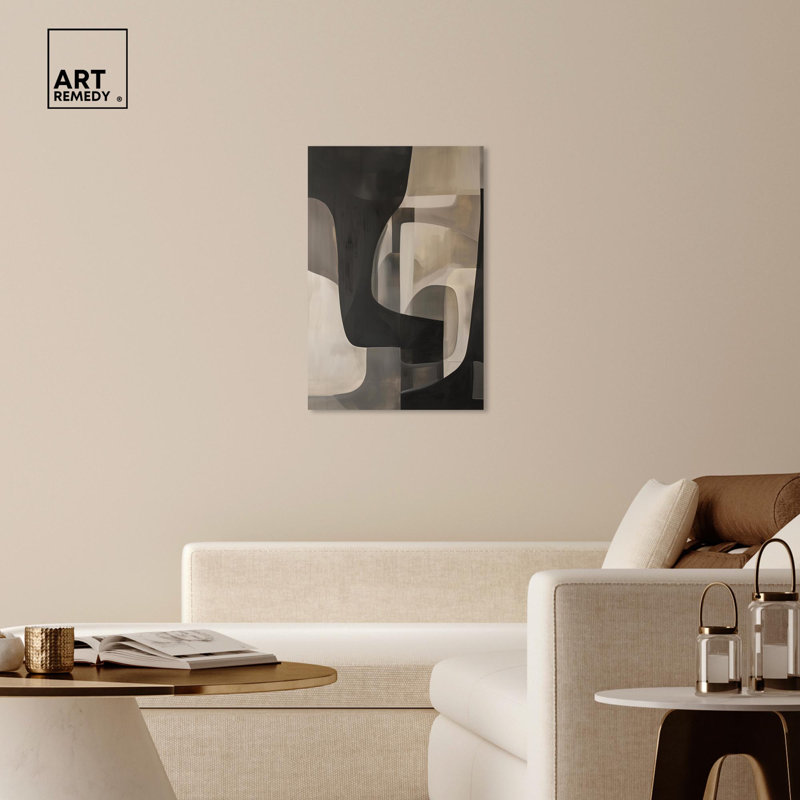 Portal Canvas Modern Neutral Wall Art by Art Remedy, Wrapped Canvas, 36" H x 24" W