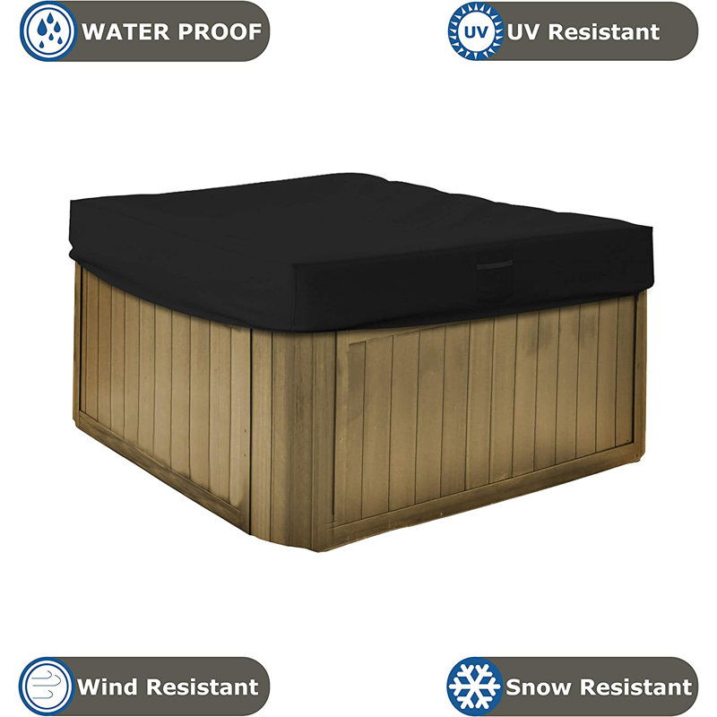 Couvercle de spa extérieur robuste et polyvalent, protecteur de couverture de spa imperméable et résistant aux rayons UV
