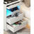 Nightstand With Charging Station, Bedside Table With 3 Drawers And LED Lights, End Table Sofa Couch Side Table With Pull-Out Shelf-590586808