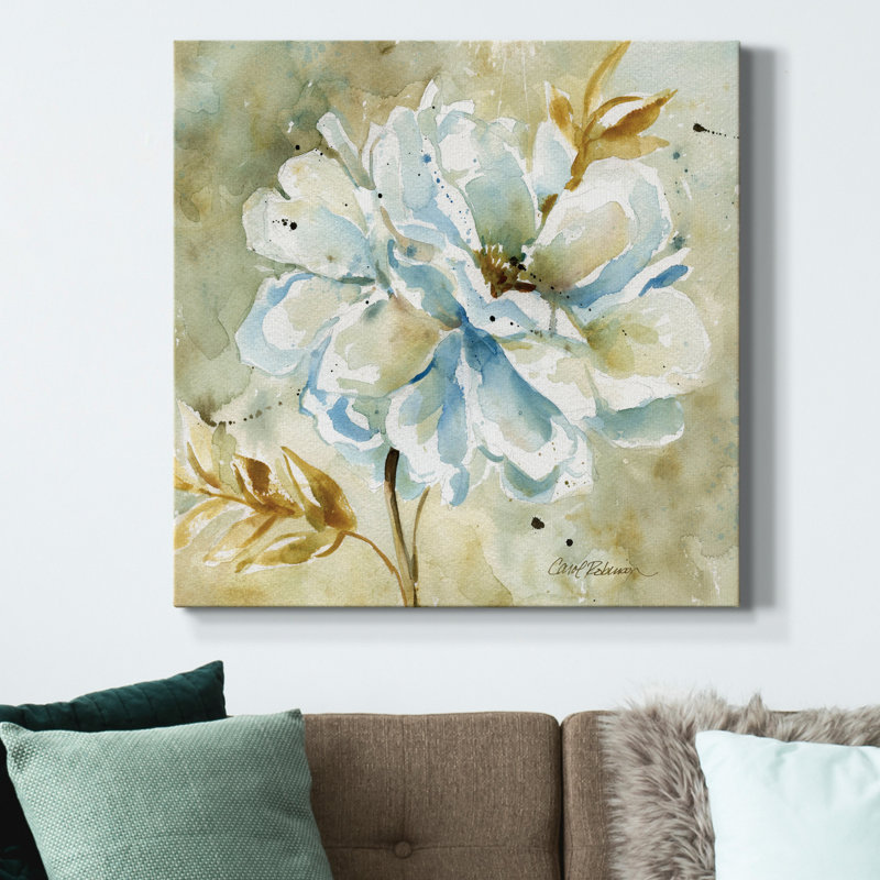 Dahlia - reproduction d'art sur toile tendue, H 40 po x l 40 po x P 1 po