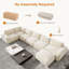 Canapé modulaire en chenille Boneless-1623630240