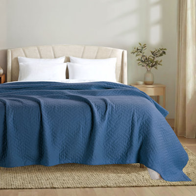 Threadmill 100% Cotton Jacquard Coverlet