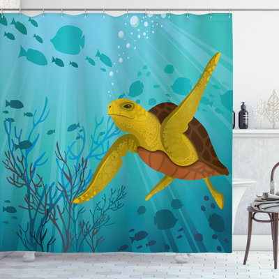 Shower Curtain with Hooks Included