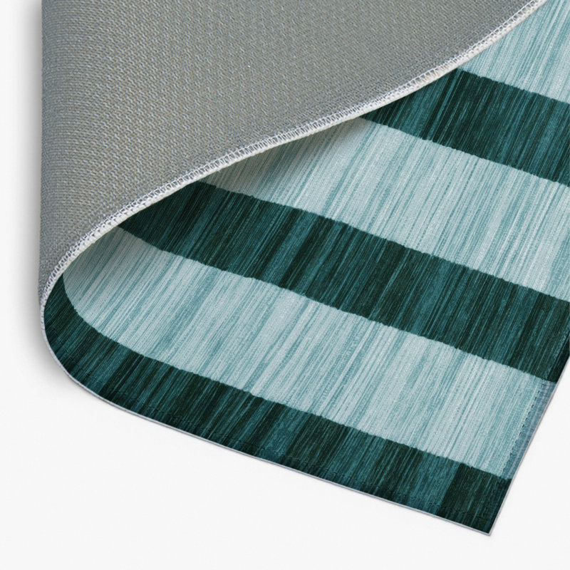 Tapis d'intérieur et d'extérieur à carreaux bleu, Rectangulaire 2 pi x 3 pi