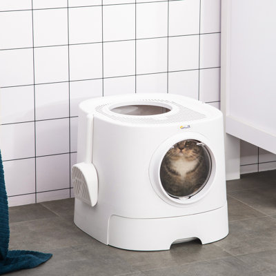 Plastic Enclosed Litter Box