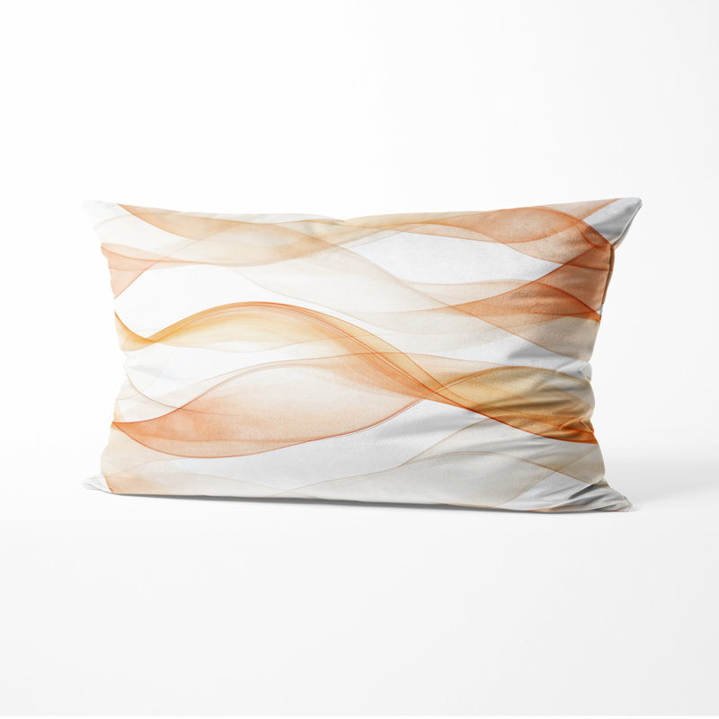 Coussin abstrait - Coussin imprimé Terra, H 12 po x l 20 po