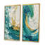 «Teal surreal spirals» - 2 pièces-1956037721-1956037716