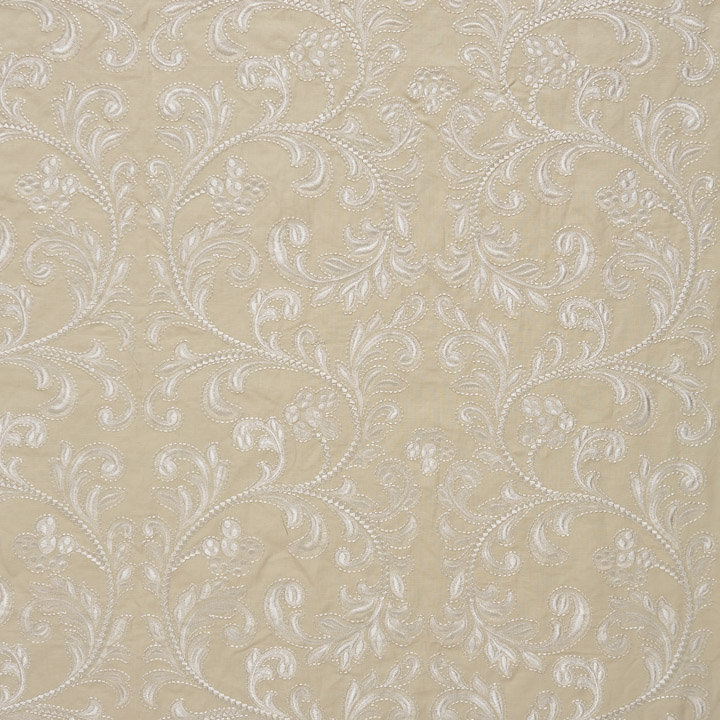 Oriana Chiara Embroidery Fabric, Chardonnay