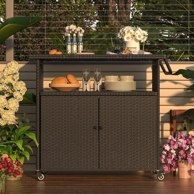 Nichollette Bar Cart by Red Barrel Studio