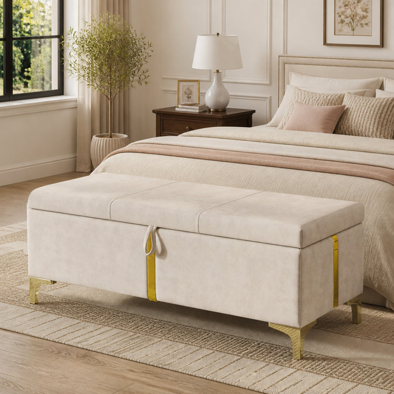 Repose-pieds avec rangement Elegant
