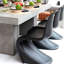 Chaise d'appoint en S finition mate-424284866-424669245