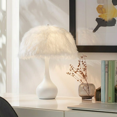 1- Light Globe Teardrop Base Table Lamp