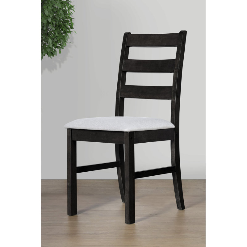 18.9'' H Upholstered Side Chair, Black