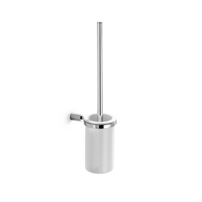 Picola 15.6in. H Wall Mounted Toilet Brush and Holder