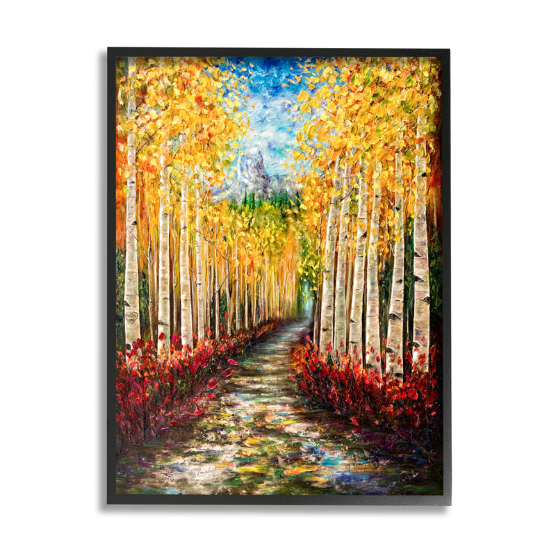 «Stupell Industries Modern Birch Grove», peinture sur toile par Lena Owens, H 30 po x l 24 po x P 1,5 po