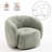 Coheman Upholstered Swivel Accent Chairs, Boucle Swivel Barrel Chair, Arm Chairs for Small Space-96429540