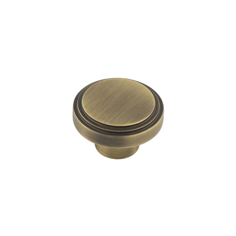 Hoxton 40mm Diameter Round Knob, Antique Brass