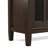 Warm Shaker 32"W Solid Wood Transitional Low Storage Cabinet with Tempered Glass Doors and Adjustable Shelves-638212113