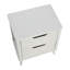 Table de chevet moderne en bois massif avec 2 tiroirs de rangement Yume-1246071113
