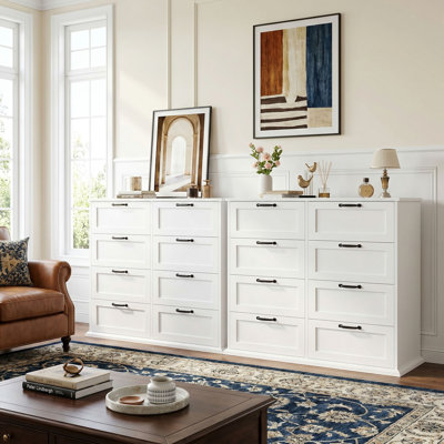 2 Pcs Ausherman 8 - Drawer Double Dresser