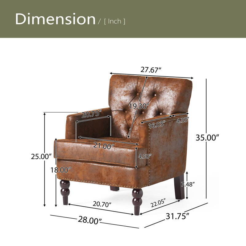 CHAISE CLUB TUFFÉE