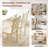 Dining Chair Set Of 2 With Rubber Wood Frame & Leaf-shape High Back For Kitchen-650241483-678294966