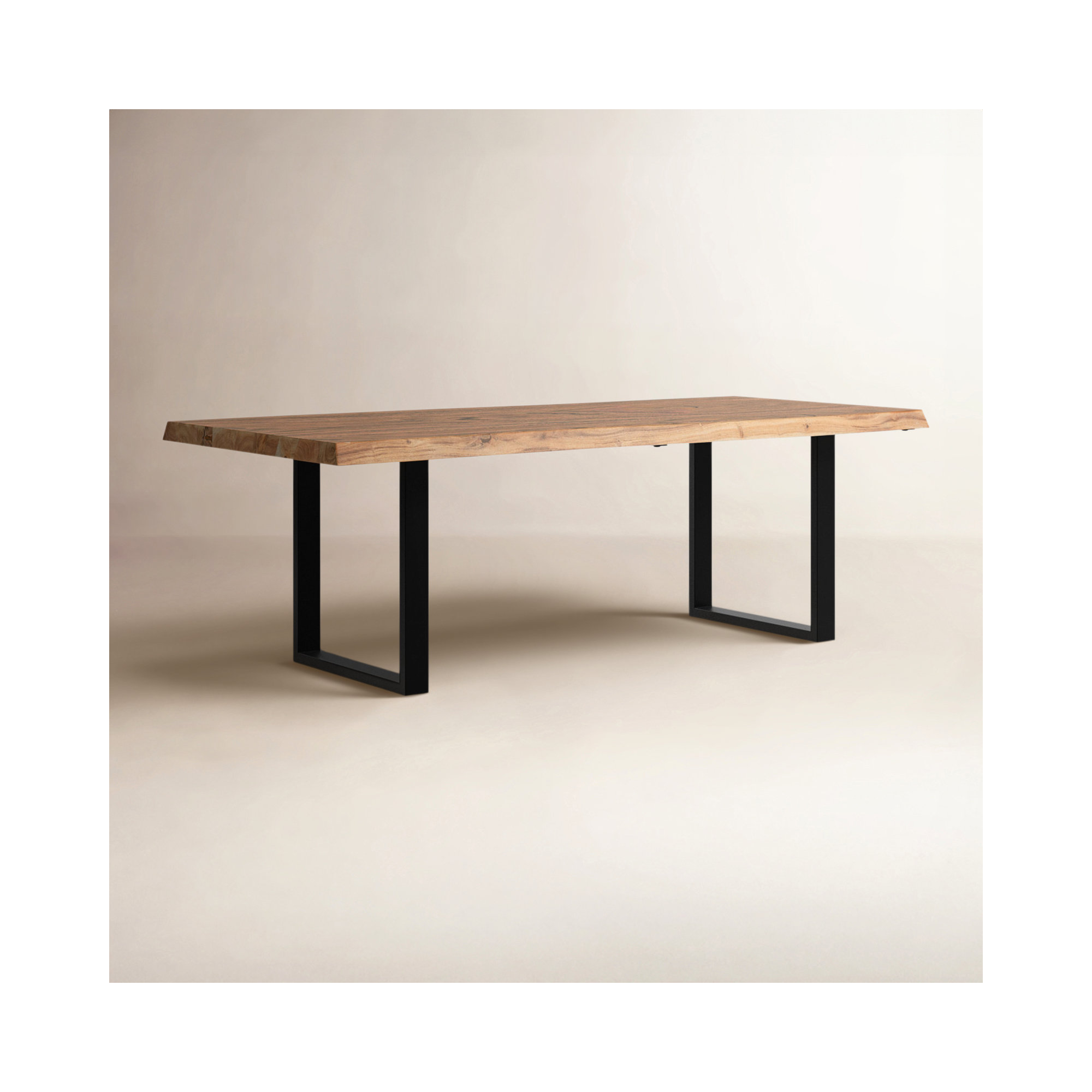 Colin Dining Table, Teak, 29.75"H x 116"L x 40"W, Black