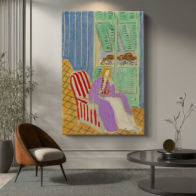 The Violet Robe (La robe violette) -Gallery Wrapped Canvas by Henri Matisse