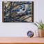 Art mural en verre épique «The Blue Jays Blues» par Jim Brune, 16 po x 12 po