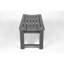 Banc, gris - protégé, capacité de 500 lb, pour patio, cour arrière, jardin, banc extérieur avec porte-gobelets résistants aux intempéries, caractéristique pratique-254673638