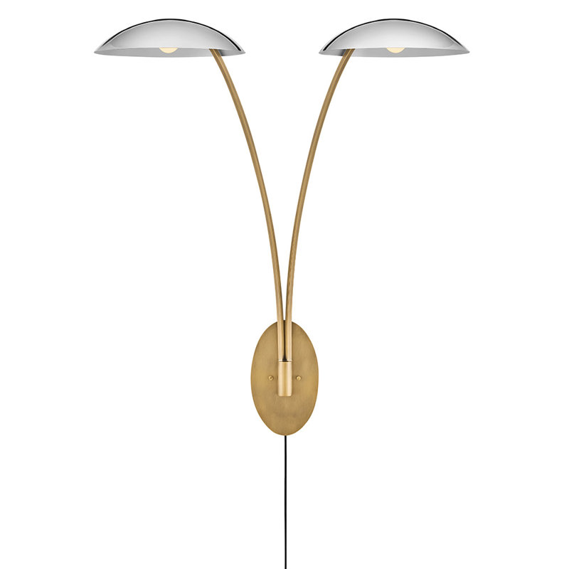 Glenn 2 - Light Armed Sconce, Silver