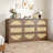 9-Drawer Cabinet with Rattan Front