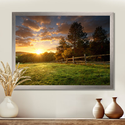 «Fence Ranch at Sunrise», reproduction de photo