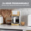 Cafetière chaude et glacée West Bend Timeless, 12 tasses, en blanc et or-135584108