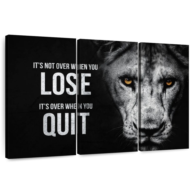 Tergel It's Over When You Quit I, 20" H x 33" W