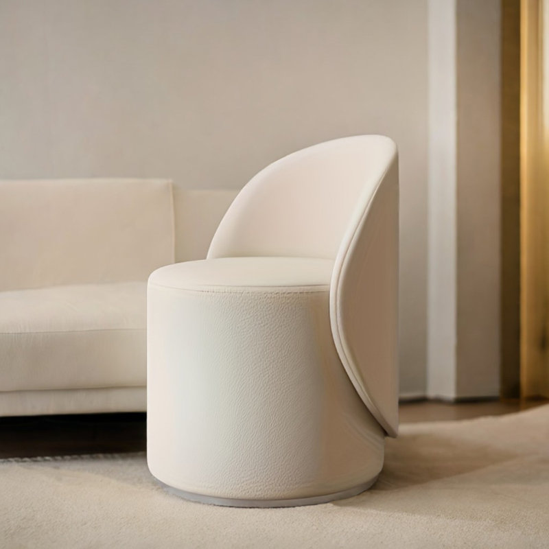 1pc, Bedroom Dressing Stool, Rotating Stool, Light Luxury Dressing Stool, Home Dressing Chair, Modern Backrest Dressing Table Stool
