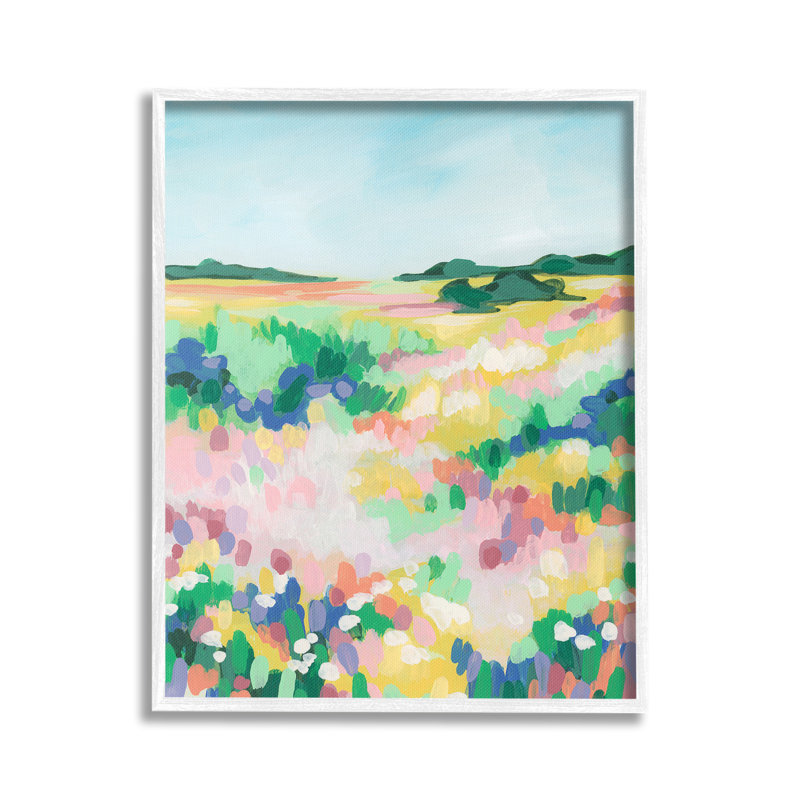 Audacieux, moucheté, paysage, giclée, art, Giclée encadrée blanc bord de mer, H 20 po x l 16 po