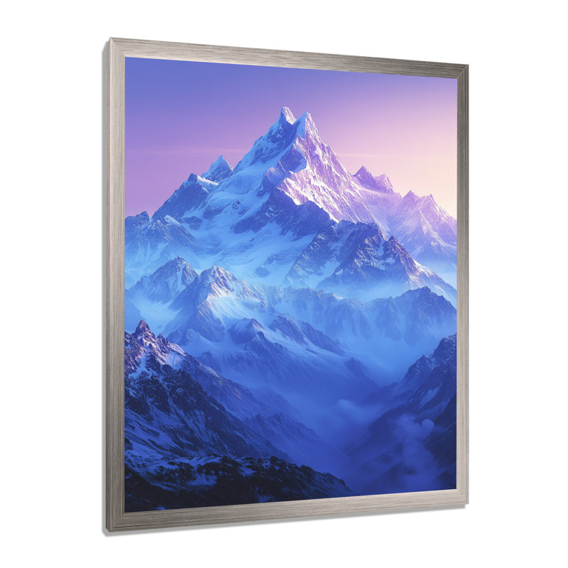 Gracielle - Landscapes Wall Art, H 32 po x l 24 po, Impression d'un seul cadre photo sans passe-partou, Argent argent