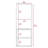Mila Bathroom Cabinet, With Two Internal Shelves, Two External Shelves And Single Door, White-1555884223