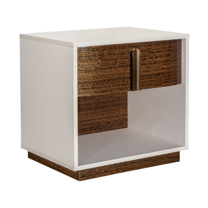 Pavira Walnut 1 - Drawer Nightstand
