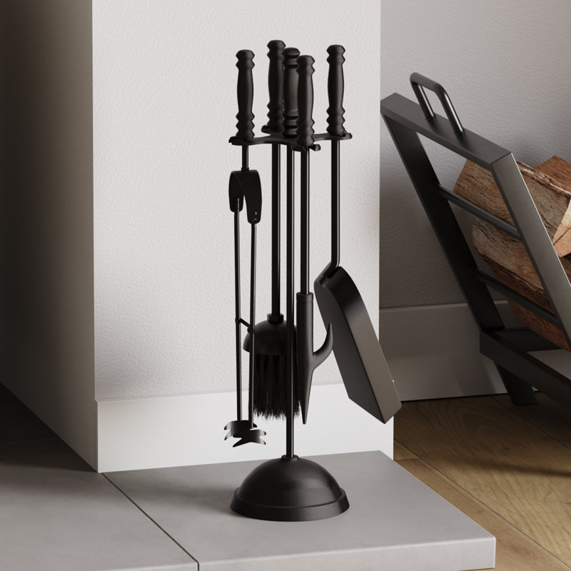 Henrietta Iron Fireplace Tool Set